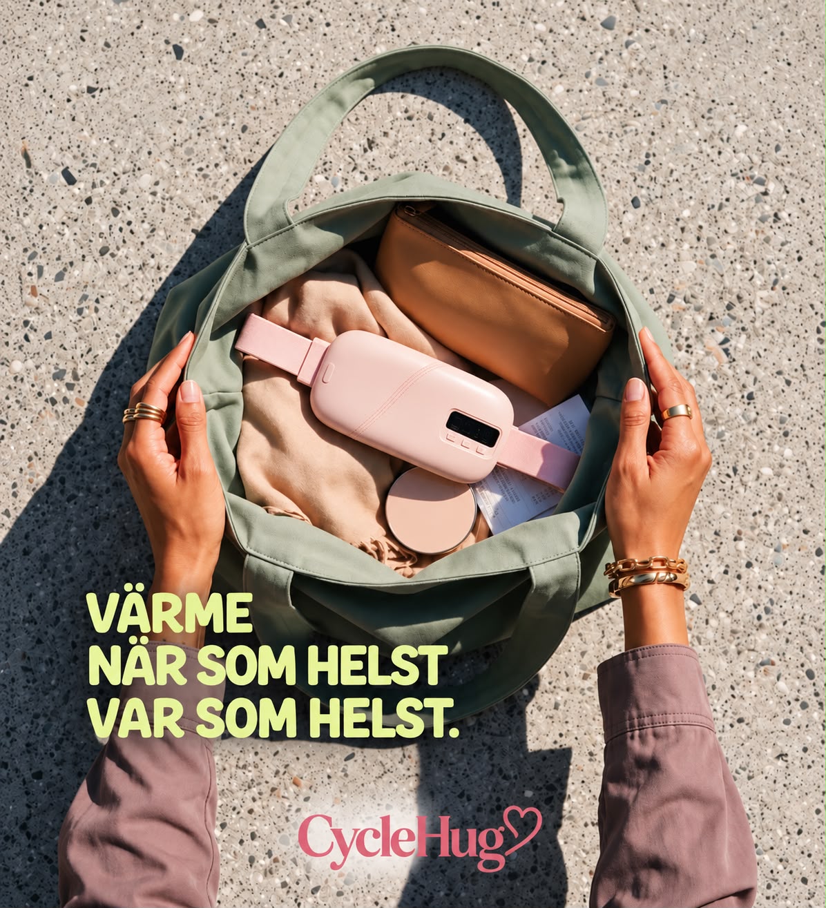 CycleHug™ – Känn dig som dig själv igen, även under mensen.